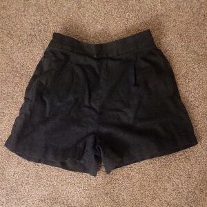 Madewell Women's Black Linen and Cotton Shorts Size XXS